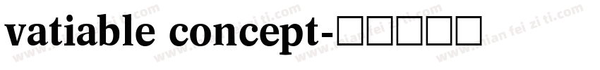 vatiable concept字体转换
